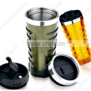 thermo mug stainless steel double wall wholesales coffee mug for car