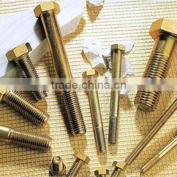 Yellow Zinc Plated Hex bolt