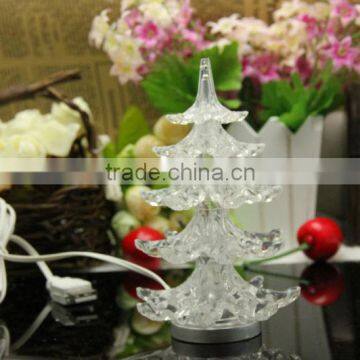 Mini USB flameless led christmas tree LED Flash Xmas Tree christmas vners