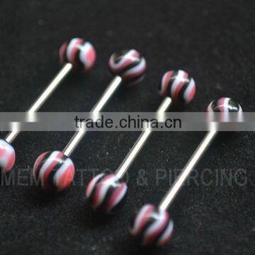 Body piercing jewelry, tongue rings