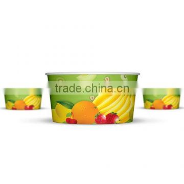 180ml Paper ice cream Containers/Cups with Lid and Spoon inside