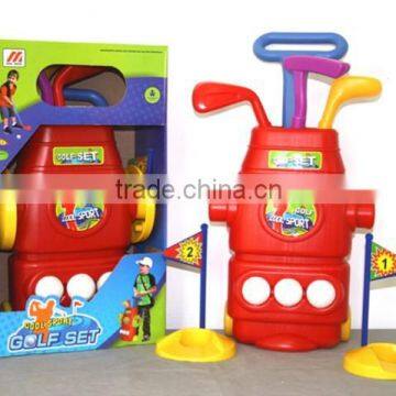 Promotional Plastic Golf Toy Set,Fashion Children Golf Play Game Toy,Outdoor Sport Toy