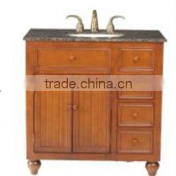 Single sink bathroom vanity oak