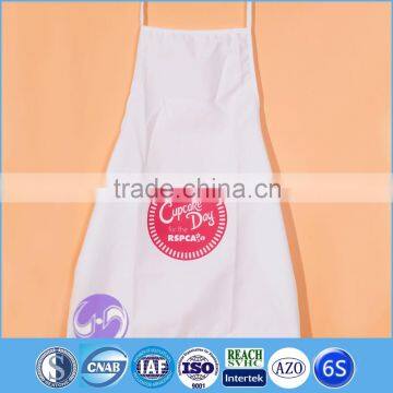 Custom logo printed cotton white cooking kitchen apron                        
                                                Quality Choice
                                                                    Supplier's Choice