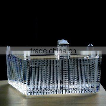 Crystal buildings models 3d crystal modeling building for model gift