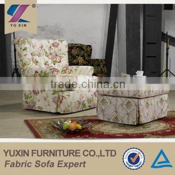 American Armchair With Pouf/high Quality Armchair With Footstool