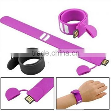 Wristband USB Flash Disk/2015 Bulk cheap USB flash drive with free logo