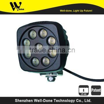 Well-done 27w led work light for tractors,trucks, 4x4 equipments,IP68