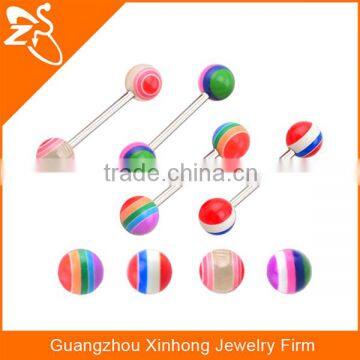 2016 Fashion Acrylic Ball Barbell Tongue Fake Magnetic Piercings Body Jewelry photo-4