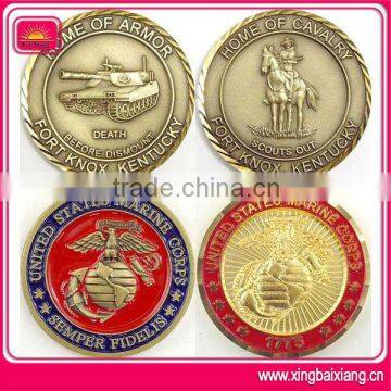 custom metal souvenir 3d zinc alloy coin for marine corps