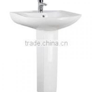 GC-6008 Modern style good quality glazed bathroom ceramic pedestal sink