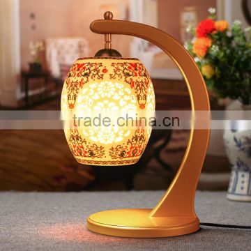 Jingdezhen hollow ceramic home decoration table lighting lamps