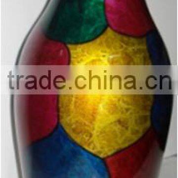 Lacquer pot inlayed bamboo