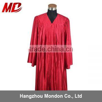 Adult Graduation Gown Shiny Red