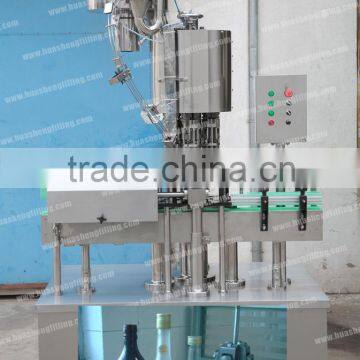 FGZ-6 4 tongs ROPP capping machine for wine, alcohol, liquor glass bottle and aluminum cap