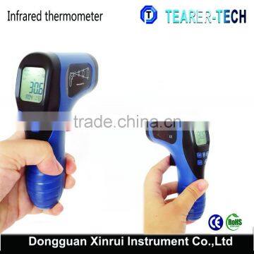 Laser LCD IR Infrared Digital Thermometer Heat Meter Temperature Measuring Gun with Distance to Spot Size (12:1) TL-IR750