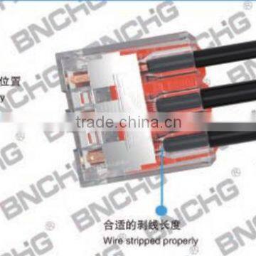 Hot Sale Simple Handling Wago 221 Type Wire Connector Single Pin Suitable for All Wire Types