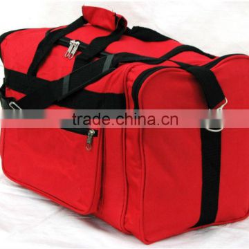 21" 40LB. CAPACITY RED DUFFLE BAG/ GYM BAG / LUGGAGE