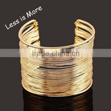 2015 wholesale high quality zinc alloy hollow bangle leaves bangle split bangle