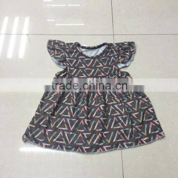 2016 New Arrival Milk Silk Triangle Baby Girls Dress Hot sale Modern Girls Short Dress