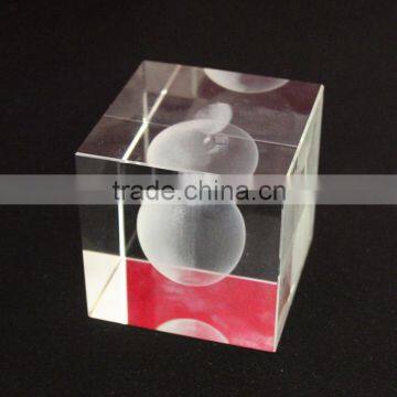 Squre Blank 3d Laser Crystal Cubes for Engraving Wholesale photo-2