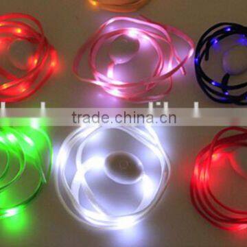 2016 Fashionable LED Light up Shoe Laces Colorful Shining Dancing Shoe Laces for Wholesale photo-4