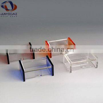 custom acrylic business card display with sign holder