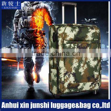 Hot Sale Travel Trolley Waterproof Camouflage Fabric Luggage Bag for Men