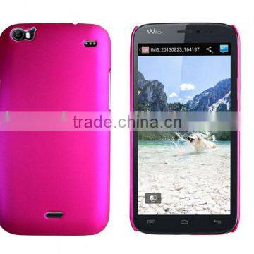 for wiko darkside high quality dark pink colorful rubber painting case factory price