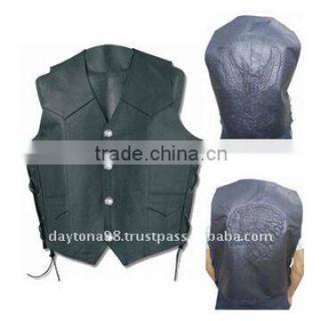 DL-1575 Vest , Leather Sports Wears , Garments