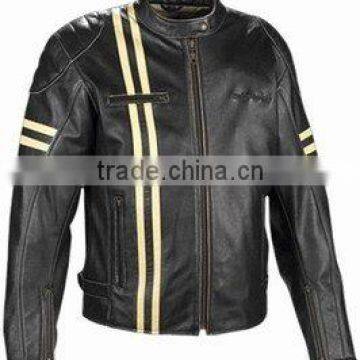 DL-1219 (Super Deal) Leather Motorbike Jacket , Leather Racer Jacket , Sports Garments