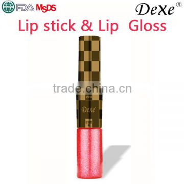 Dexe lip gloss and lipstick 2 in 1 let girl be beauty