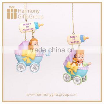 Resin Stroller Baby Boy Shower Decoration Bottle Party Favors