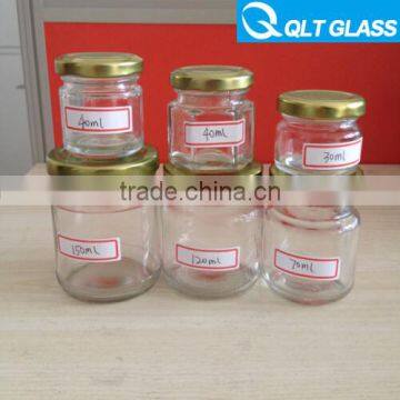 wholesale different sizes honey glass jar