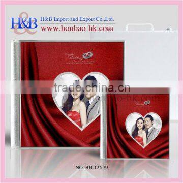 12*12 red acrylic best online photo album with heart shape