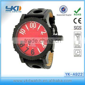 most popular product handmade wrist watch sport &leather men watch