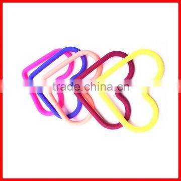 2014 Most popular cheap candy colored thick hair rubber band for kids