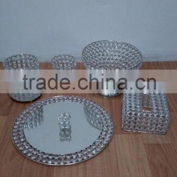 crystal wedding plate