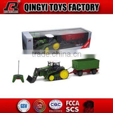 Tractor with loader for sale1:28 4CH RC farm toy car with RoHS CE certificates