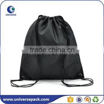 Dust-proof plain nylon drawstring backpack travel bag