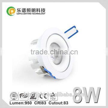 Durable Rotating 8w Dimmable Led Recessed Downlight photo-3