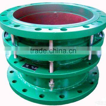 Double-flange compensatory couplings