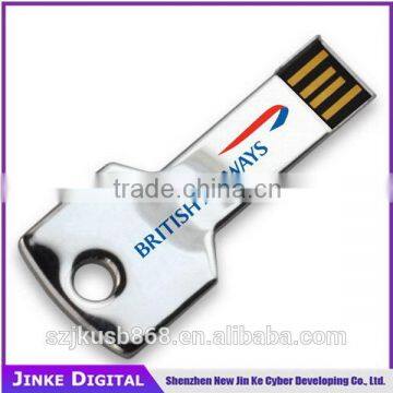 Promotional hot selling key shape mini usb flash drives