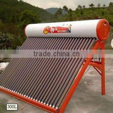 Household unpressurized compact solar water heater