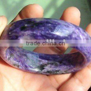 58mm round cut charoite wholesale bangle jewelry