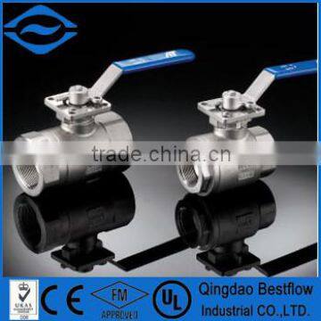 2pc ball valve threaded