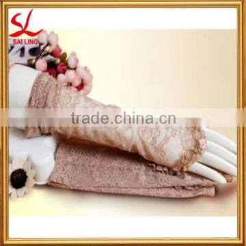 Sexy Stretch Lace Gloves Long Fingerless Sunscreen Gloves For Women's Party Evening