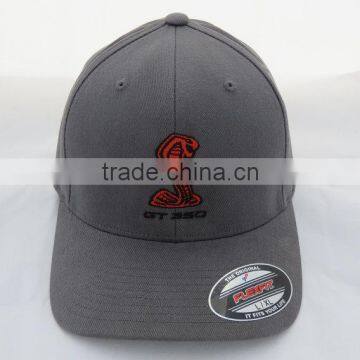 flat peak closed back flexfit cap custom