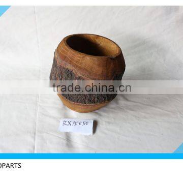 Wholesale handmade eco-friendly wooden bowl wood bowl with bark