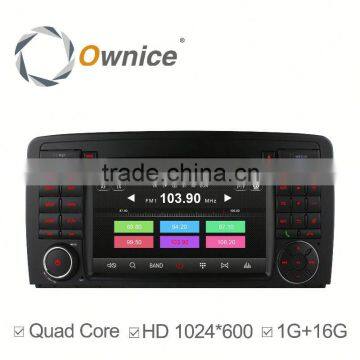 Capacitive screen Quad core Android 4.4 Car Electronics navi for Mercedes Benz R Class with 1G RAM 16G rom steering wheel